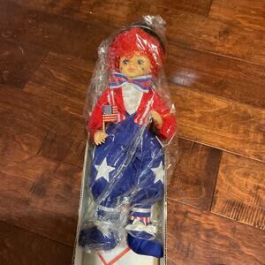 Vintage 1986 Brinn's July Calendar Clown Doll~Limited Edition